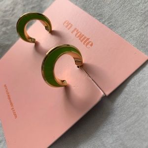Matcha Hoop Earrings